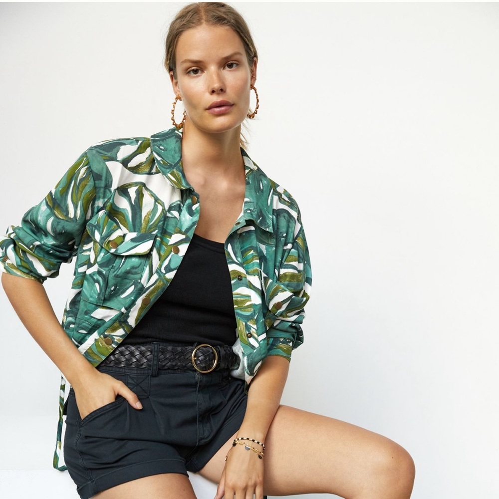 NWT Anthropologie Hutch Botanical Jacket Size Large